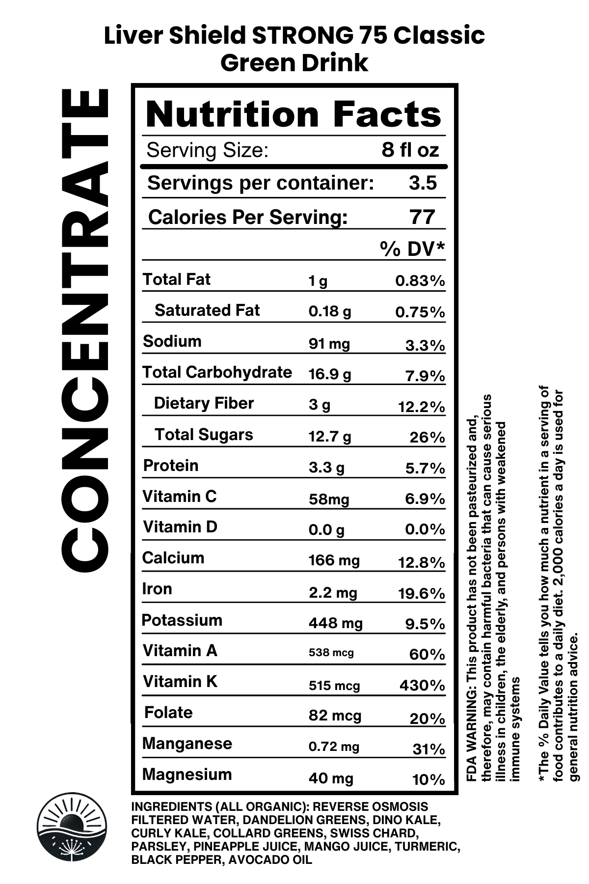 Liver Shield Green Drink Concentrate