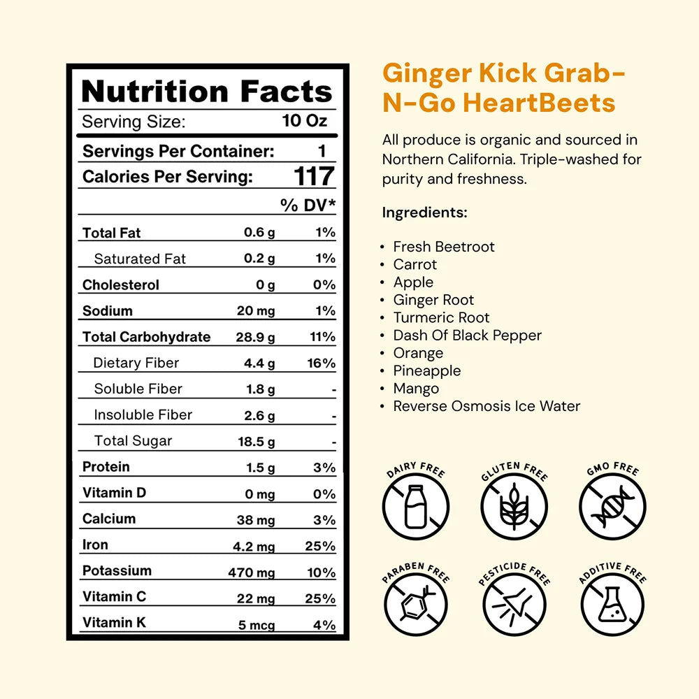 Ginger Kick Grab-N-Go HeartBeets