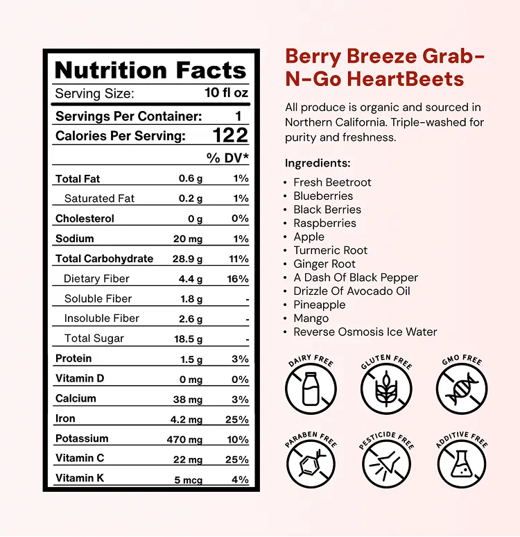 Berry Breeze Grab-N-Go HeartBeets
