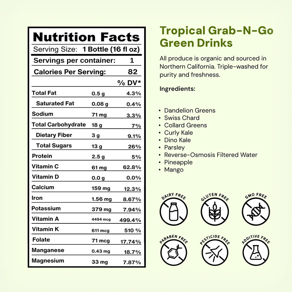 Tropical Green Drink Quart
