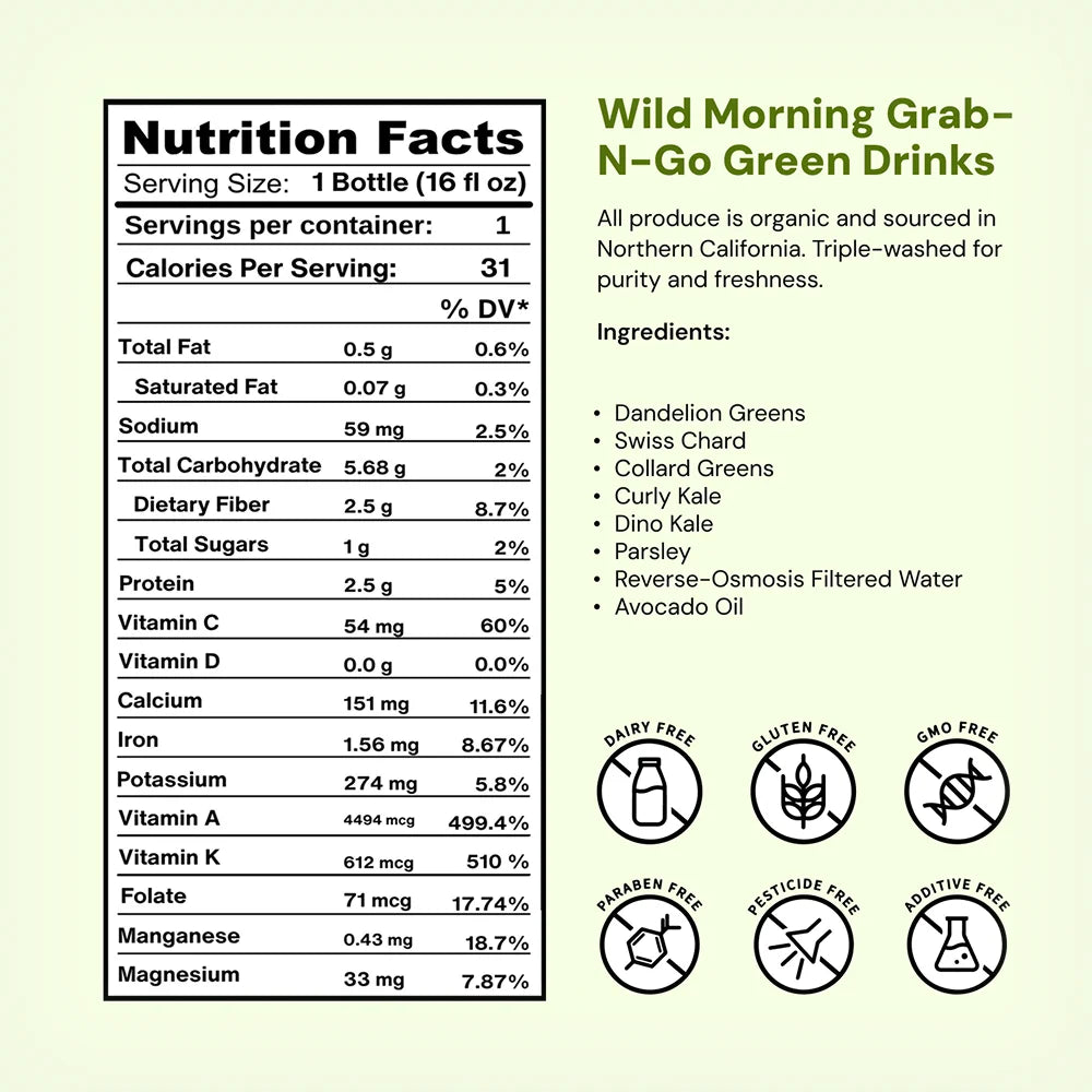 Wild Morning Apple Green Drink Quart