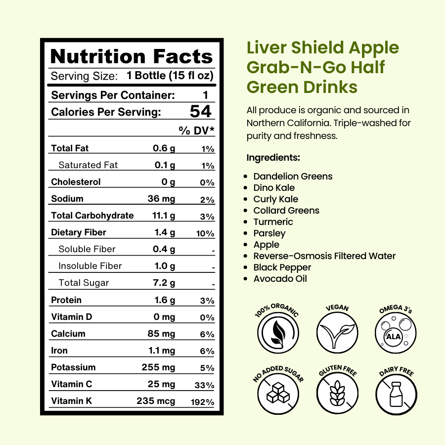 Liver Shield Grab-N-Go Green Drinks