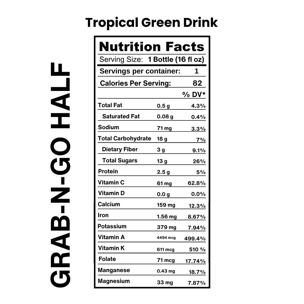 Tropical Grab-N-Go Green Drinks