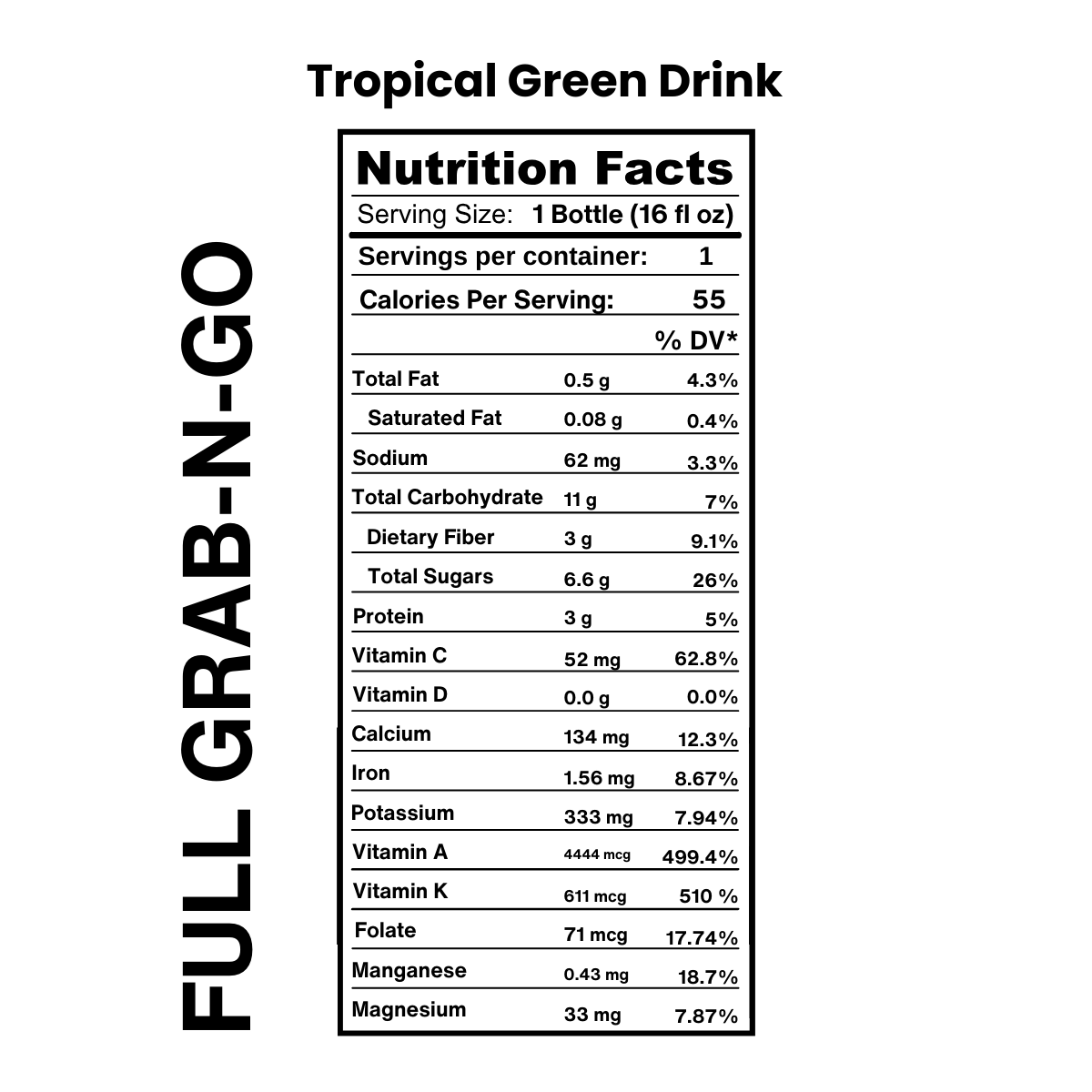 Tropical Grab-N-Go Green Drinks