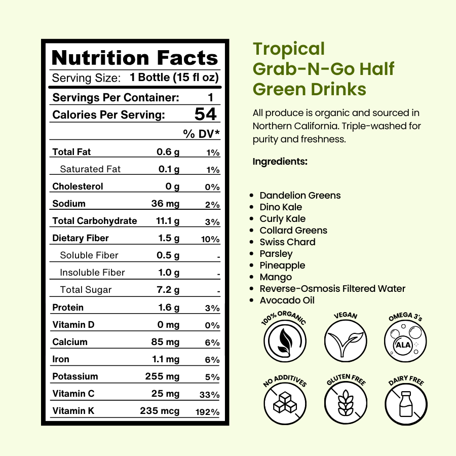 Tropical Grab-N-Go Green Drinks