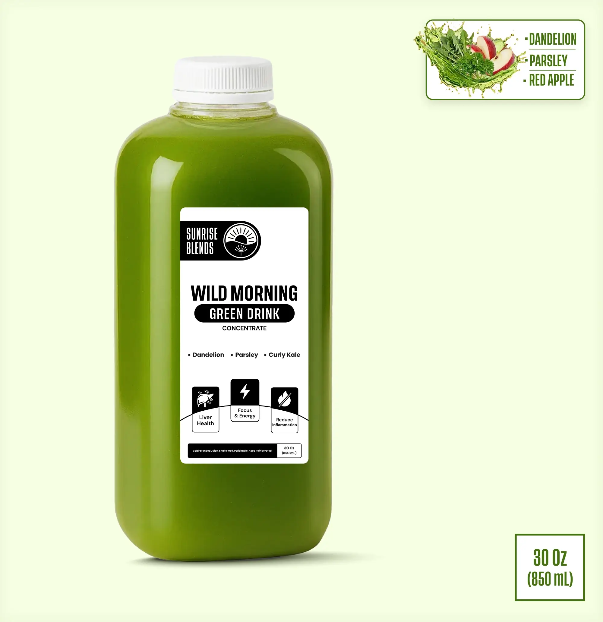Wild Morning Apple Green Drink Quart